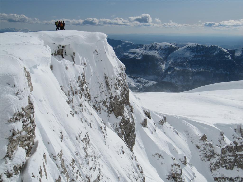 au sommet : vue vers le sud