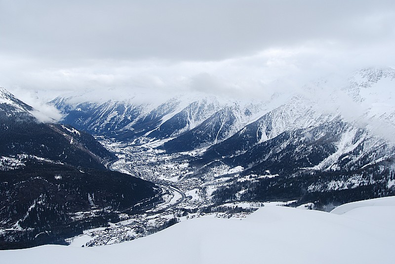 la vallée de chamonix : pas terrible non plus sur ce versant