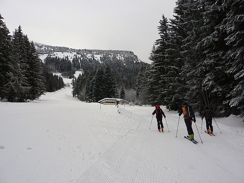 départ du col de Porte : Pas terrible la météo!