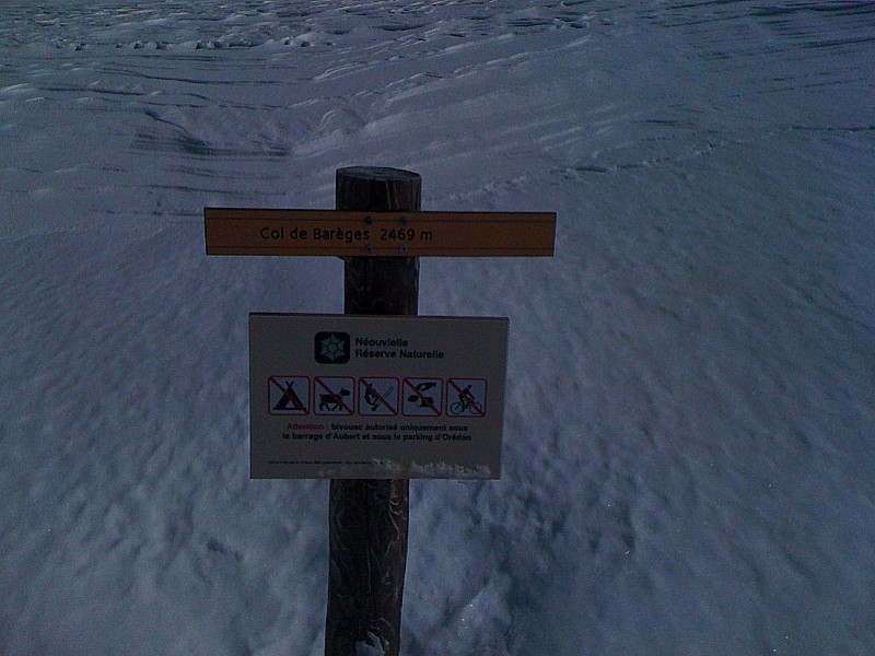#5 Col de Barèges : Le panneau de la réserve Col de Barèges : Le panneau de la réserve
