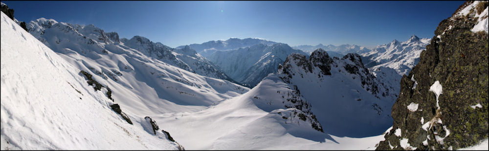 Au dessus du Col : du col de l'Aigleton