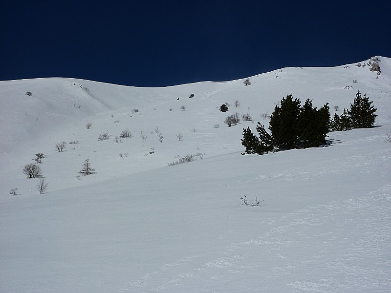 sous le pic melette : bonne neige