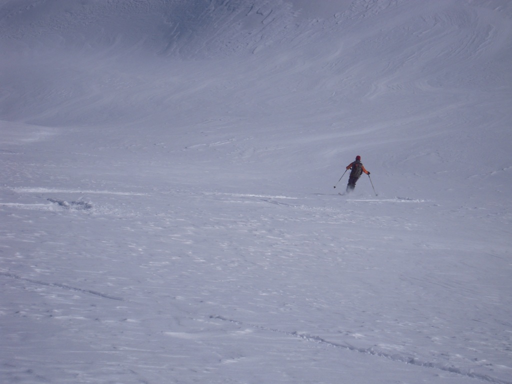 vers vallompierre : bonne skiabilité