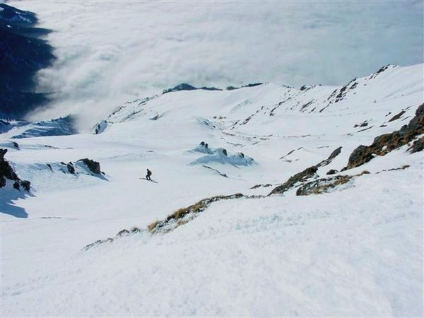 Pointe du Mt du Fût : Ambiance dans cette grande face