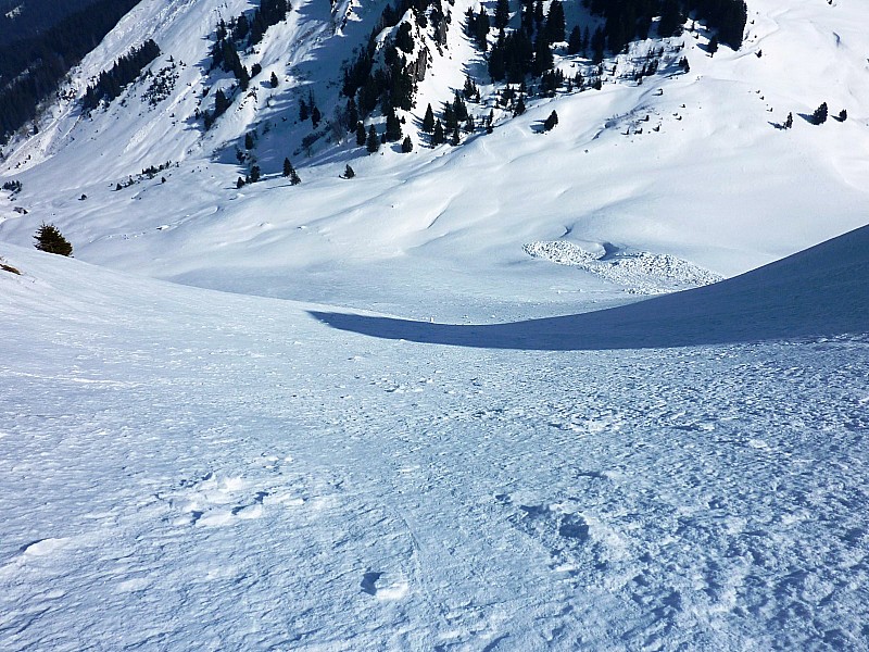 couloir E de Sullens : Milieu du couloir