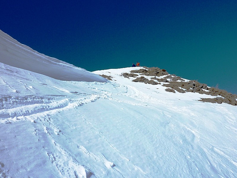 couloir E de Sullens : Départ