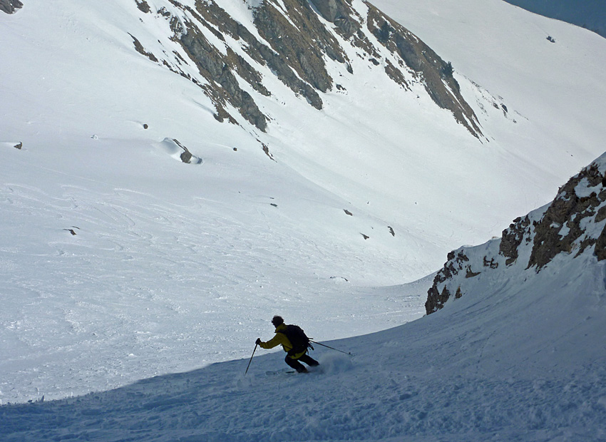 Pte du Replan : Couloir Est. 10 mars 2010