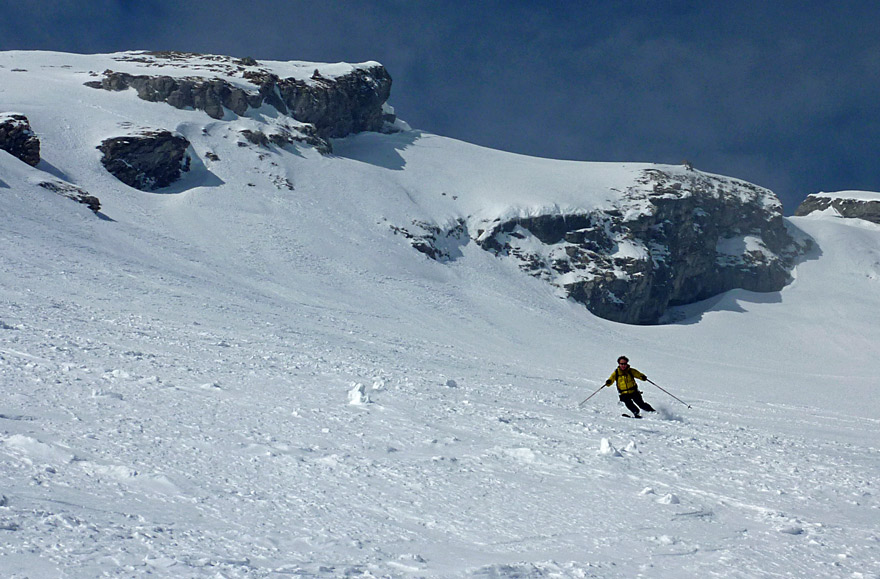 Pte du Replan : Couloir Est. 10 mars 2010