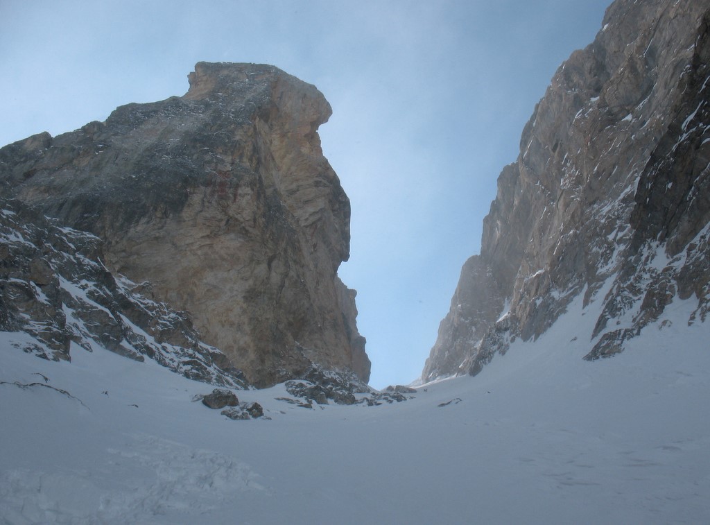 La sortie n'est pas loin... : ...mais la neige est douteuse => on s'casse!