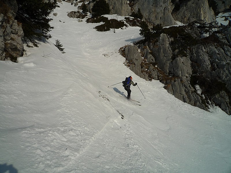 Couloir bis : Un peu plus bas