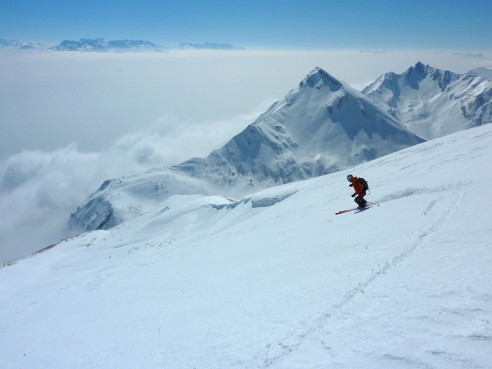 Armène : Du bon ski face à l'enfilade Arces-Arlicots