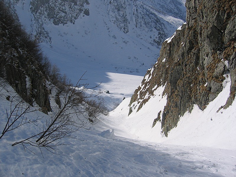 Le  passage du torrent : Au dessous du refuge