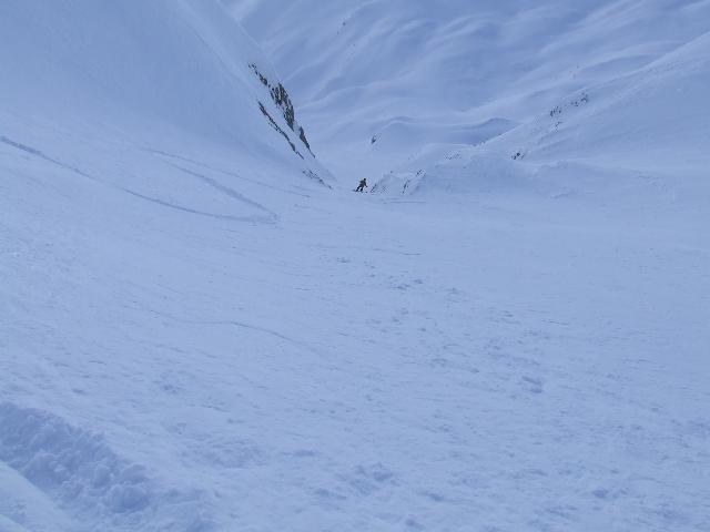 Pointe de la Finive : Christophe est dejà loin