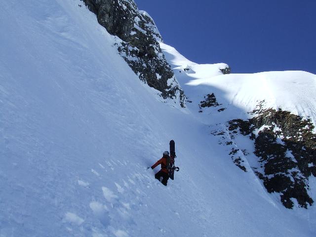 Pointe de la Finive : dans la première petite traversée