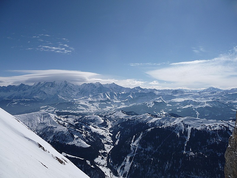 mont blanc couvert : il fait beau et chaud