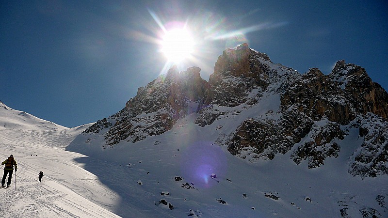 Couloir Nord : Col de l'aiguillette et couloir Nord