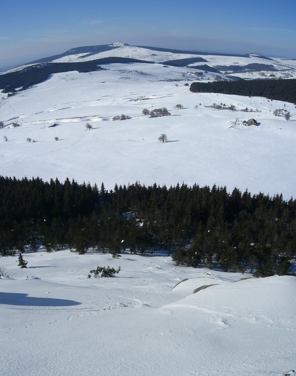 Suc de Montfol : Belle vue dans la face nord