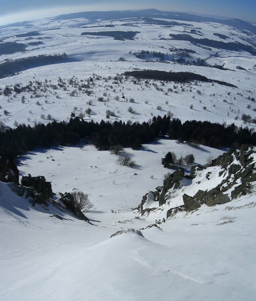 Suc de Montfol : Un couloir sud