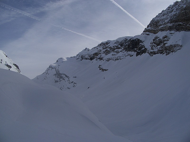 Les Avoudrues : vue le glacier du Folly