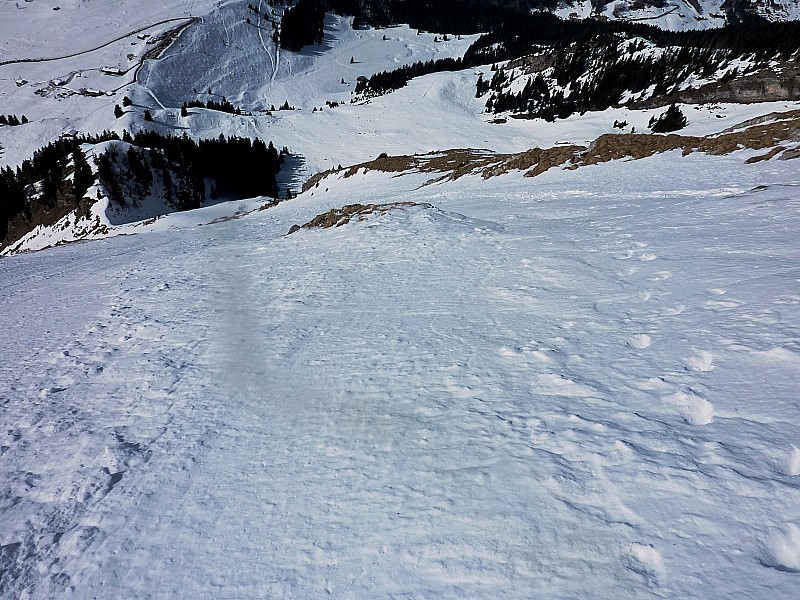 Mont Rachais face NW : Partie médiane