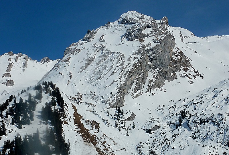 Mont Rachais face NW : Les conditions du jour