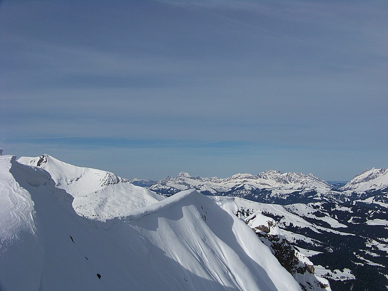 Mt Vorassay : Le haut de la face nord à 9 h 30