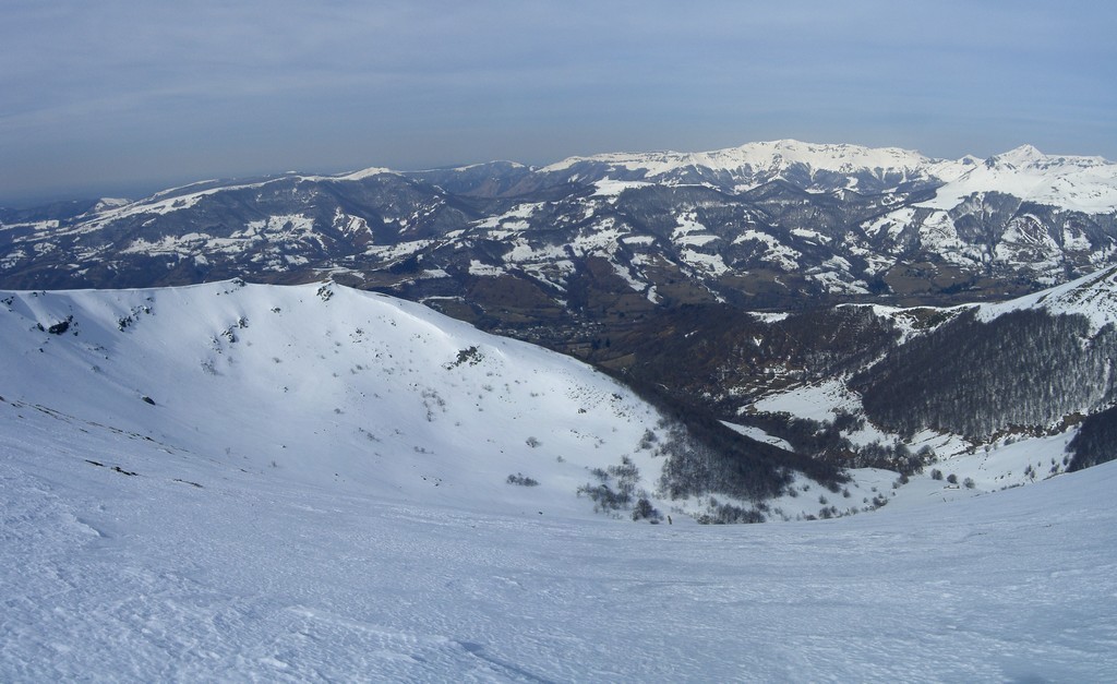 Puy de la Cède : Descente NW dans le Cirque de Ferval