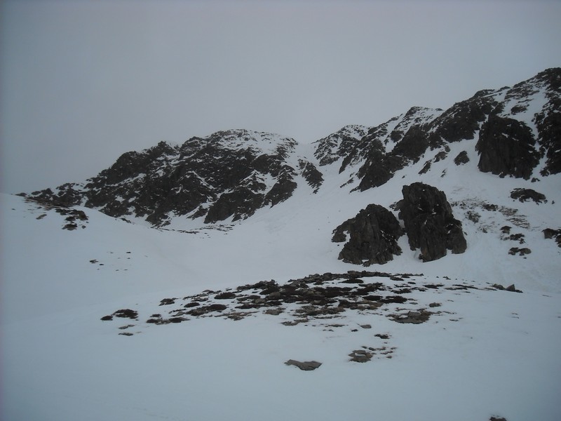 Versant W : Vue d'ensemble du versant W du pic de Bocou