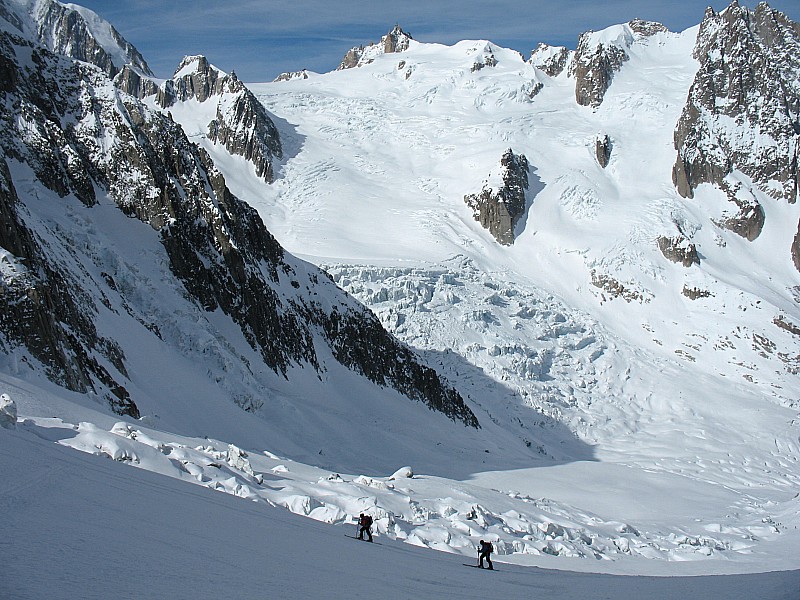 Brèche Puiseux : Montée sur le Glacier des Périades