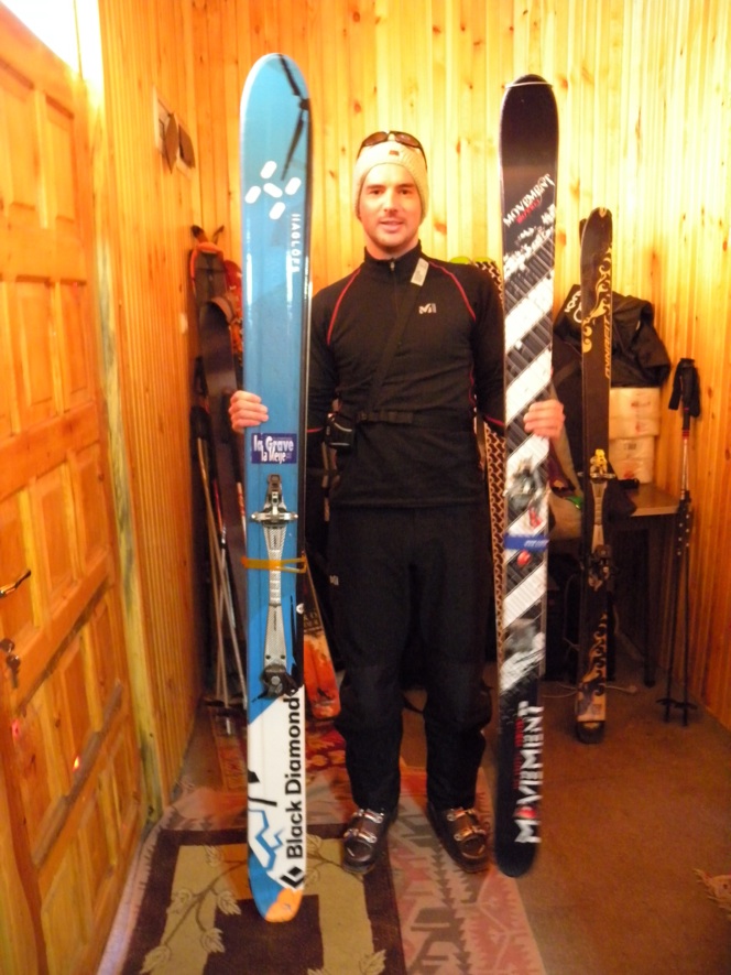 Dilemne : quels skis choisir ?? les pelles à tartes (mégawatt) de Peter, notre skieur de La Grave ou mes movement couloir ???