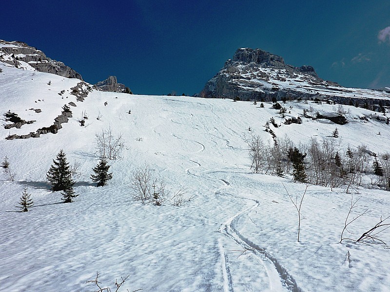 Mt Charvet face W : Transfo lourde en bas