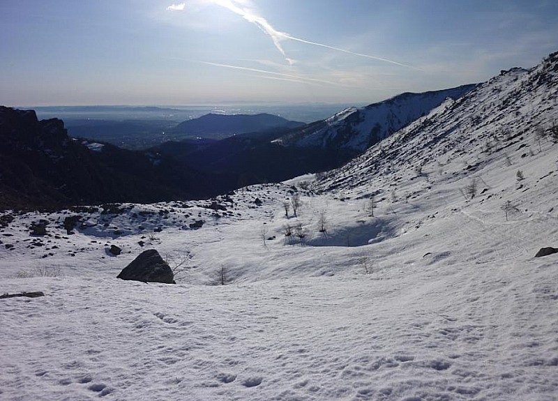 Vallon de Rocciavre : La partie inferieure, un peu basse desormais avec ces temperatures