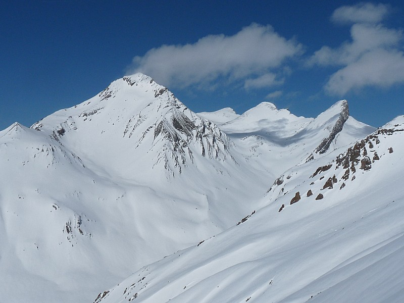 Vue Nord-Ouest : Goléon et Aiguilles de la Saussaz