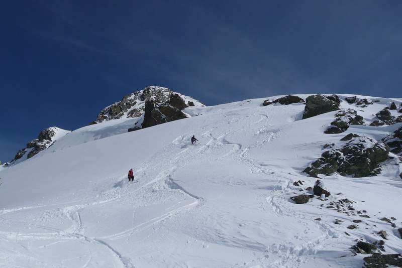 Pte Alphonse Favre : Descente de l'arête W