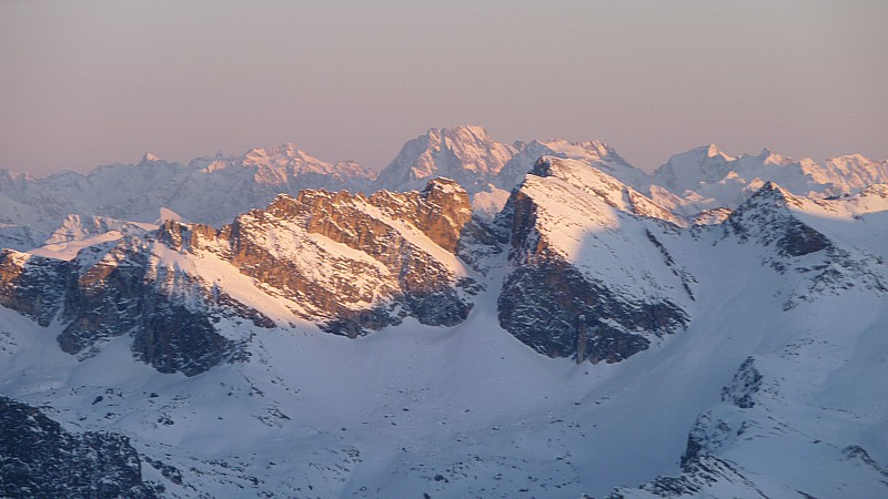 Alpes du sud : coucher de soleil