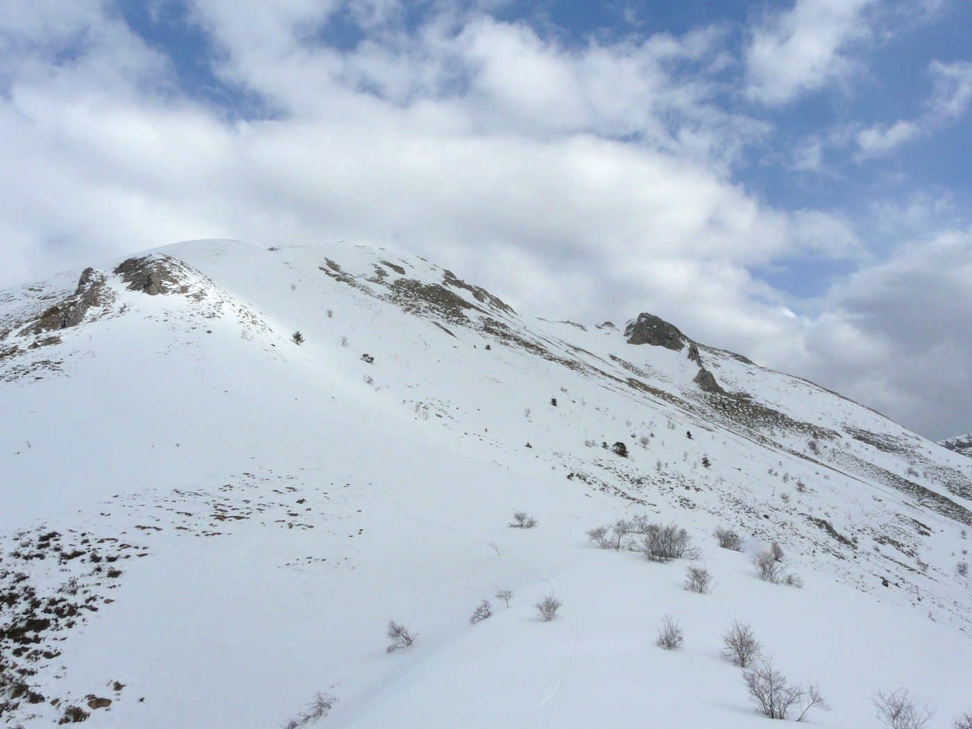 montée au Puy : au passage du collet alt 1671 m