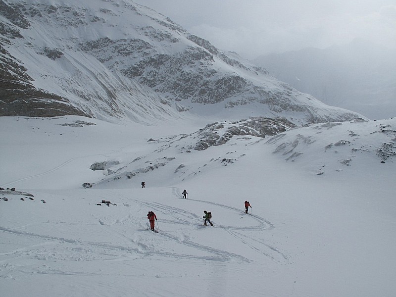 Le Flughkogel : Acces au plateau glaciaire