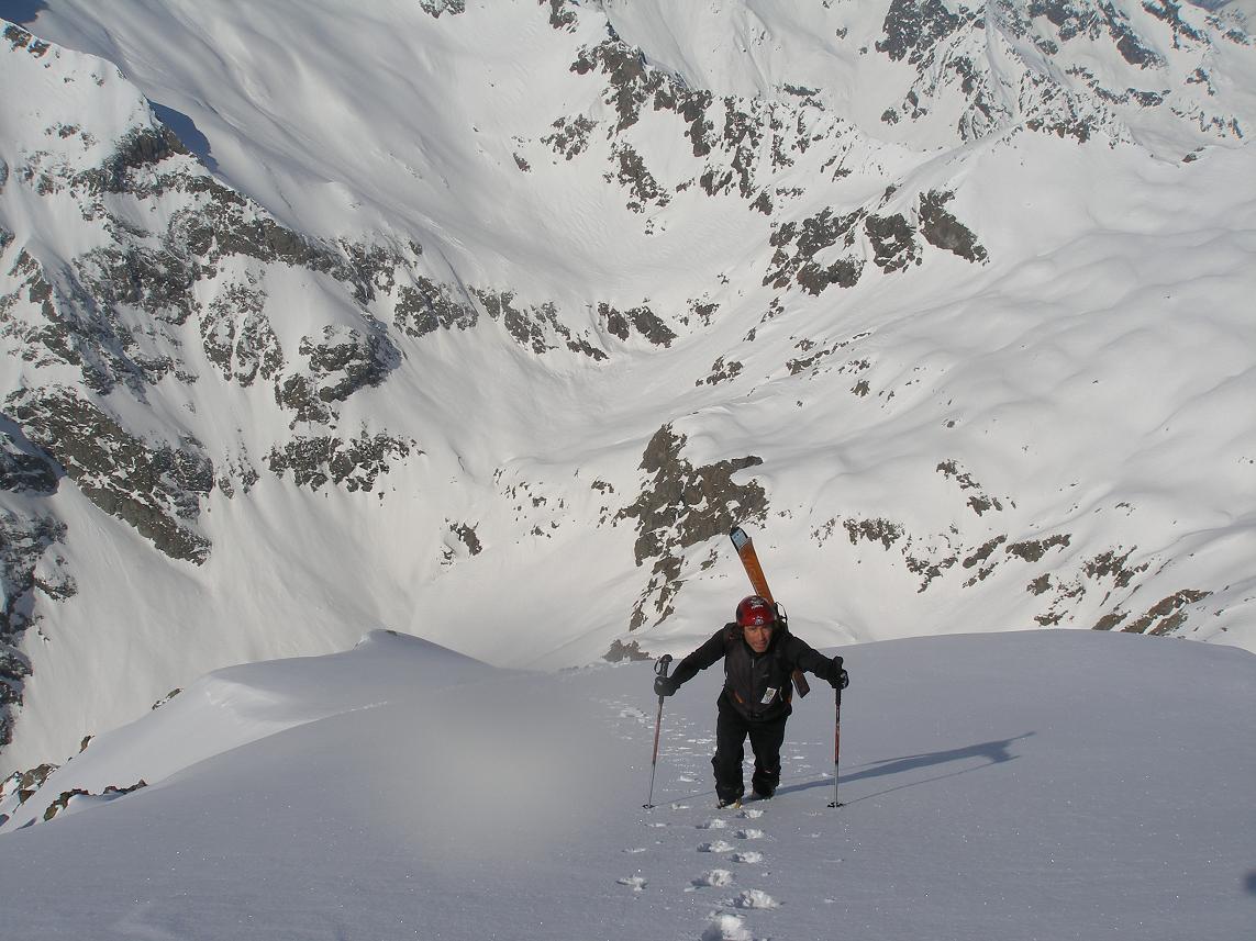 fredo sur la croupe : 5m sous le sommet
