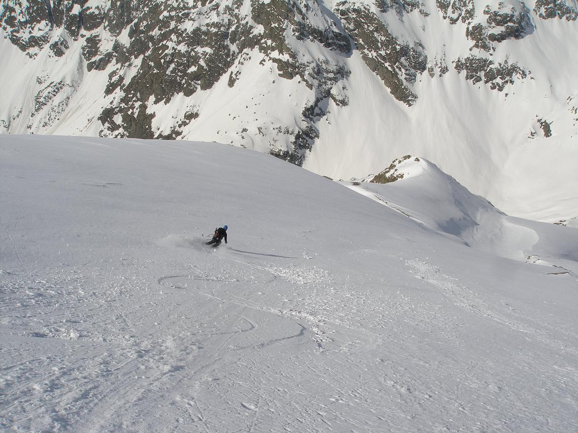 epaule ouest : ski grand large!