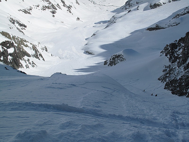 couloir Maximin : dans la première moitié du couloir