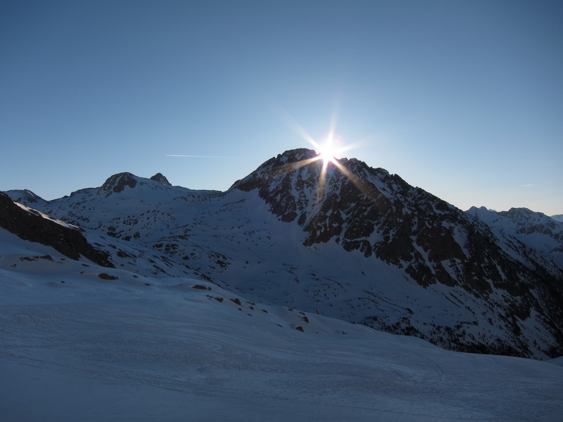 Vallon de Lladaneta : levé de soleil