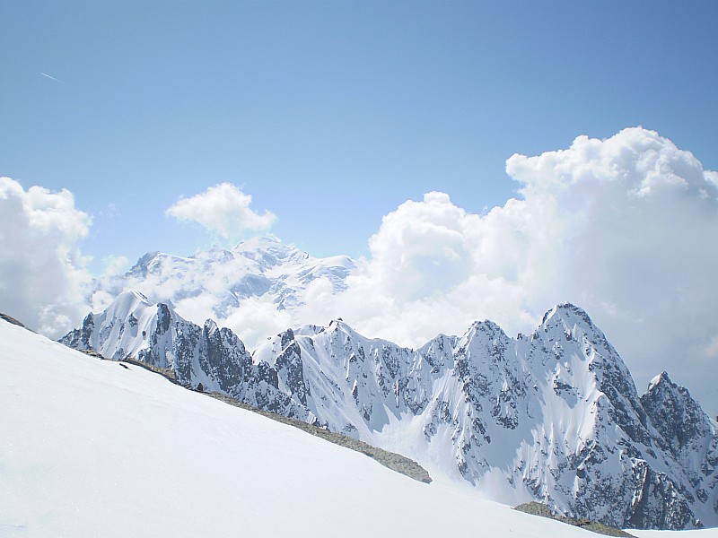Pouce et Index : l'arête vue depuis Alphonse Favre