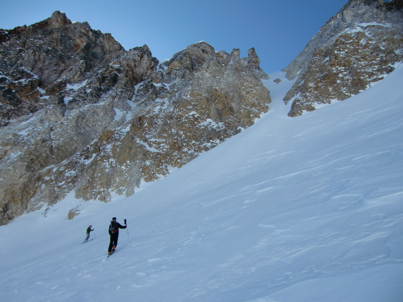 Couloir Nord : Montée rapide dans le couloir