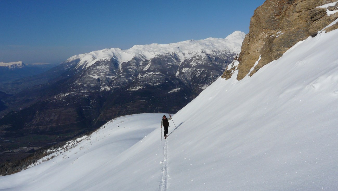 Pendant la montée : douceur au soleil