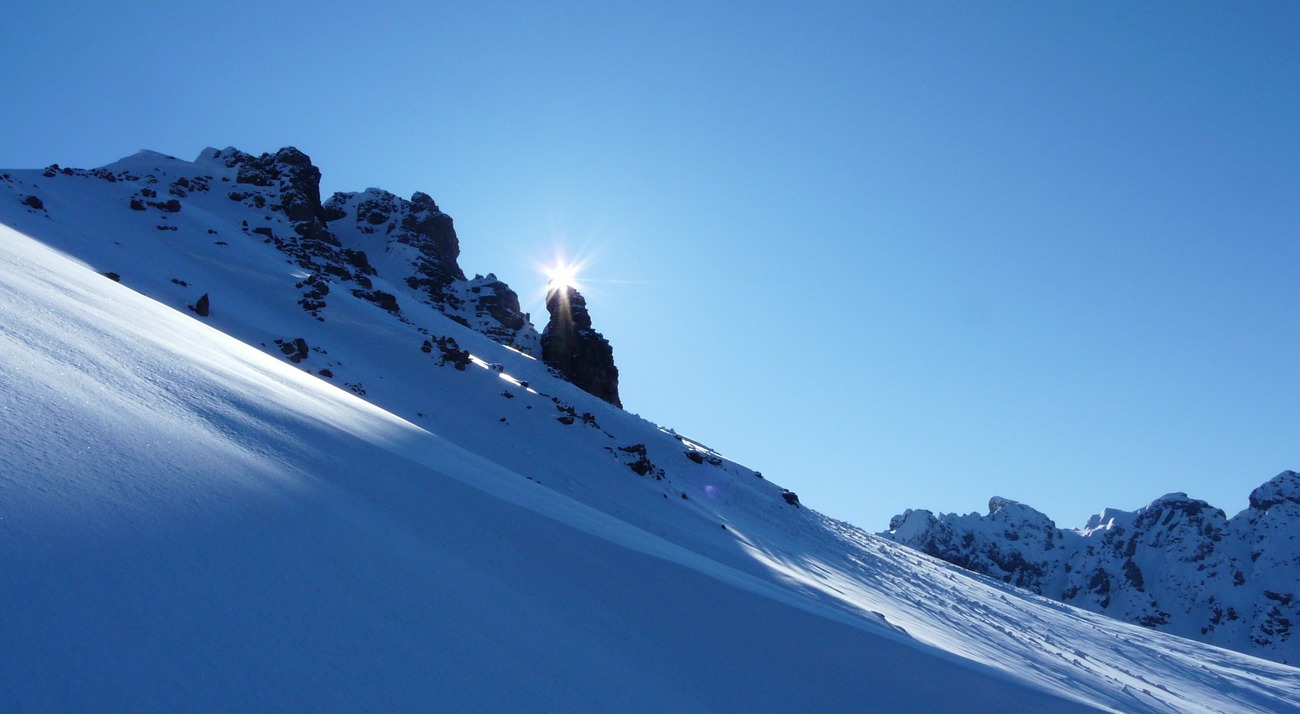 L'objectif  devant nous : belle pente final