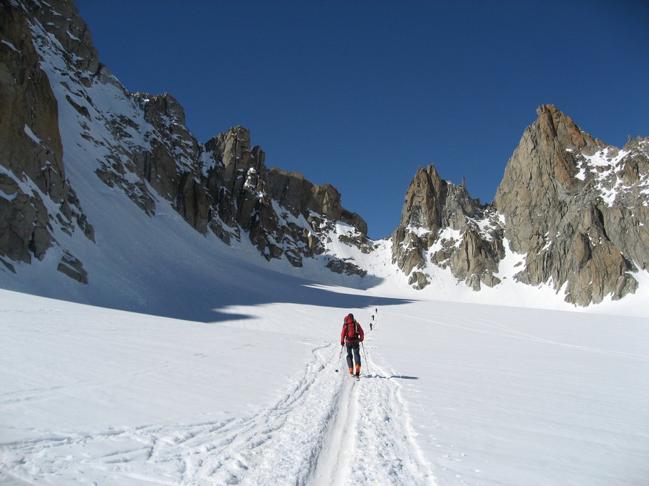en direction fenetre saleina : belle trace
