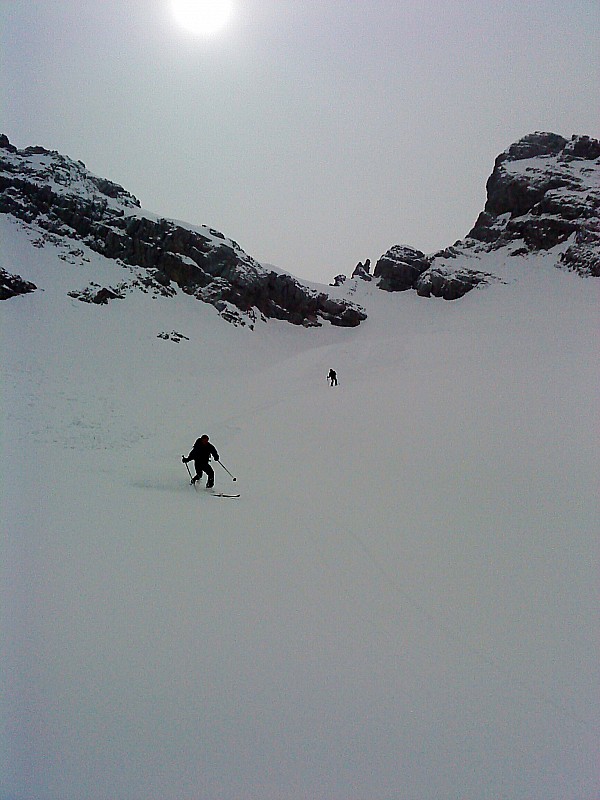 descente sous Chombas : Excellente neige là aussi