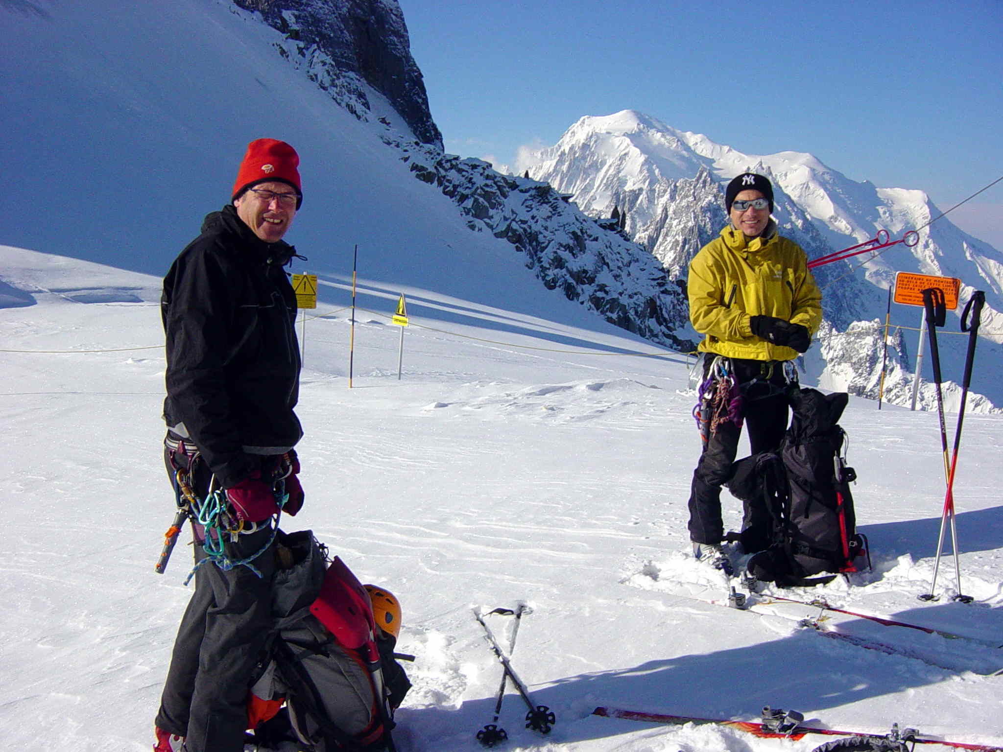 mes 2 compères : Grand froid au sommet des grands montets
