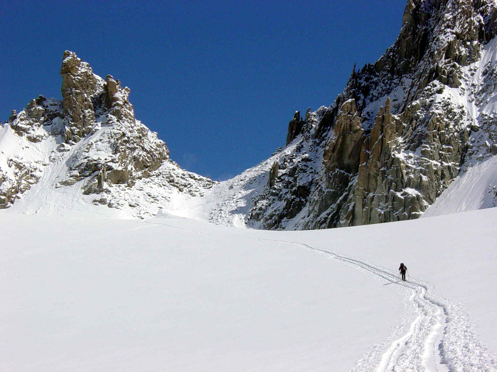 Le col du Chardonnet : pour une fois on est quasiment les premiers au col !!!