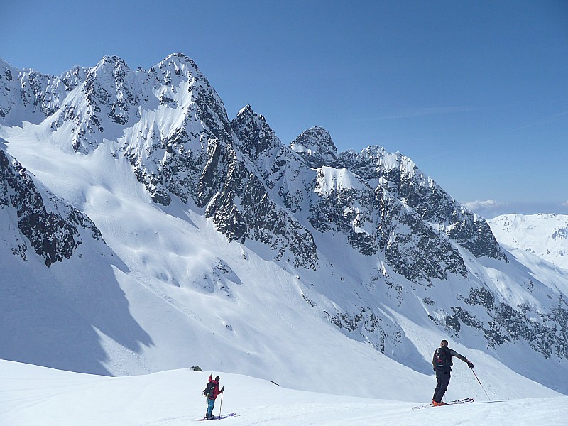 Tête du Béchat : Vue de la Combe de Balme